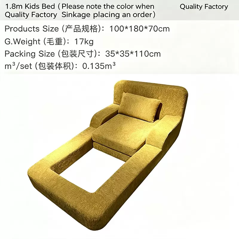 Compression Sofa In A Box, Mama Hug Hollow Frame Floor Lounge Sofa, Modern Upholstered Low Profile Leisure Couch For Bedroom Living Room Apartment K-38 - Image 6
