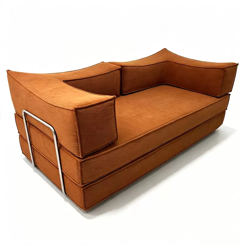 Minimalist Fabric Compression Sofa In Carton | Sofa In A Box, Perfect For Apartment & Studio K-09 - Image 2