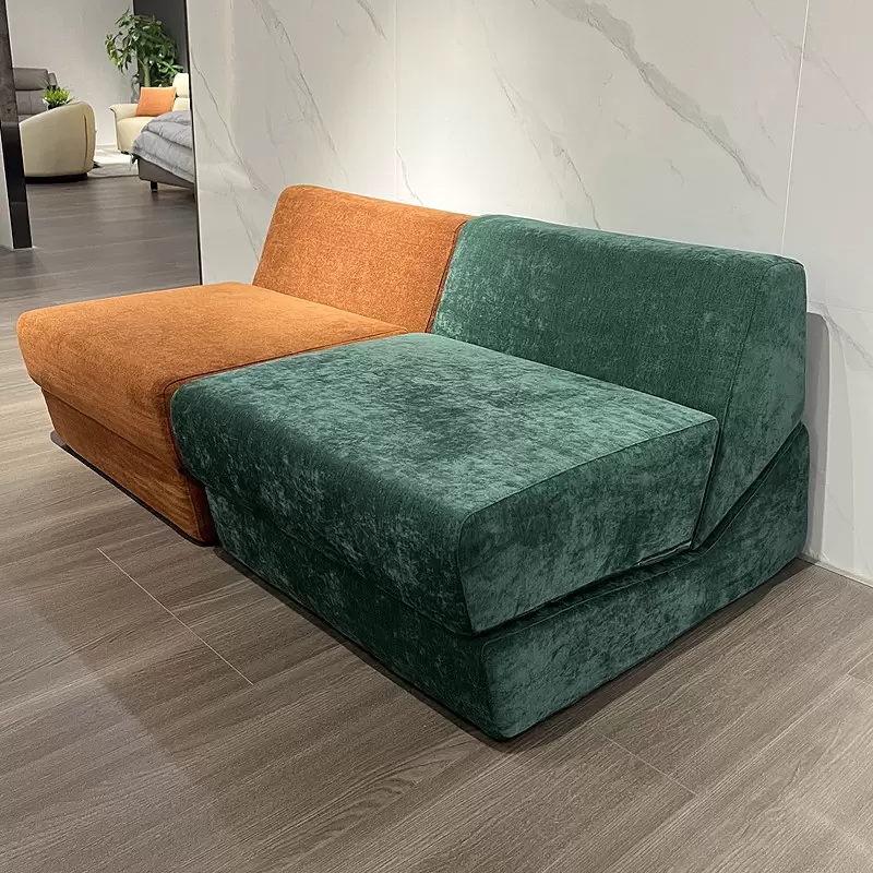 Multi-position Foldable Compression Sofa ☁️ Easily Convert To Sofa, Chaise & Daybed, Vacuum Packed In Carton K-04 - Image 3