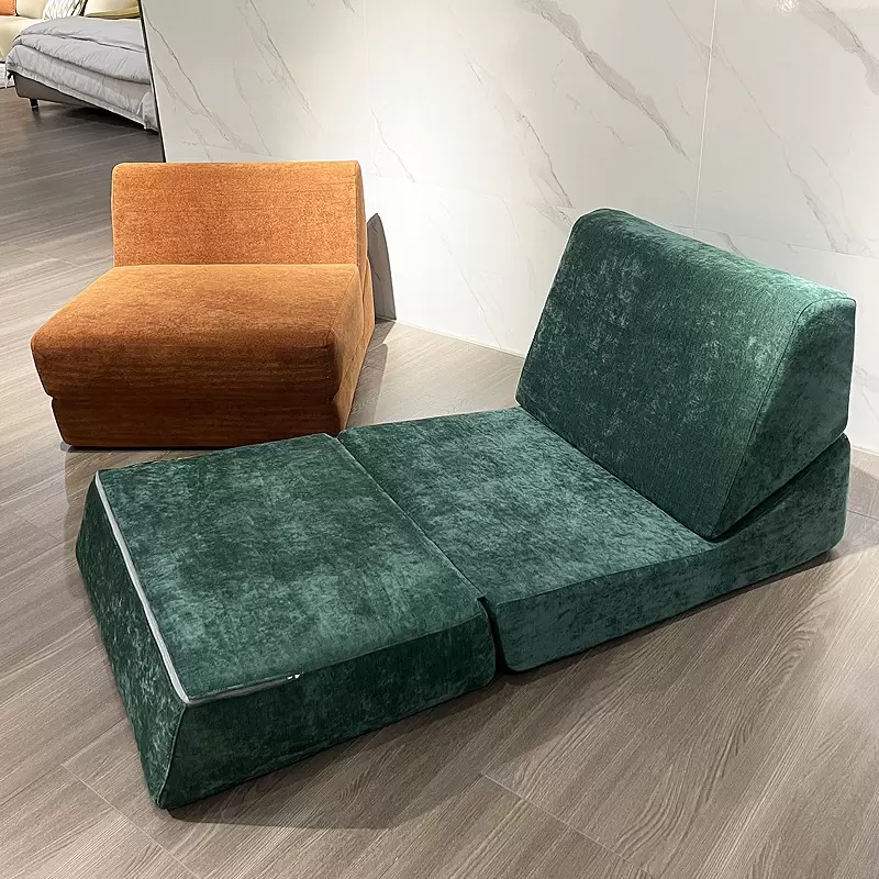 Multi-position Foldable Compression Sofa ☁️ Easily Convert To Sofa, Chaise & Daybed, Vacuum Packed In Carton K-04 - Image 4