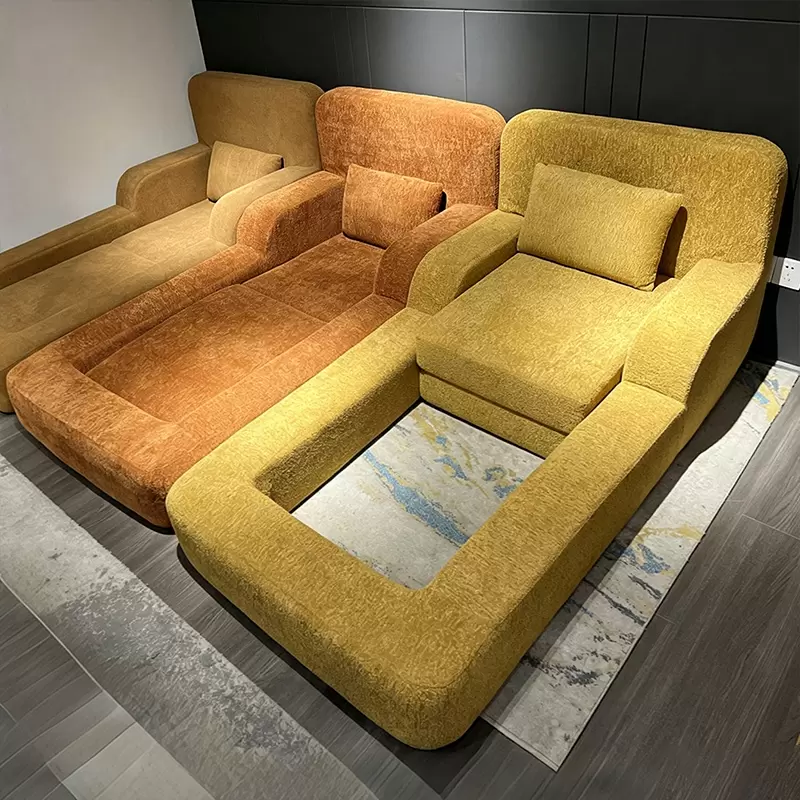 Compression Sofa In A Box, Mama Hug Hollow Frame Floor Lounge Sofa, Modern Upholstered Low Profile Leisure Couch For Bedroom Living Room Apartment K-38 - Image 4