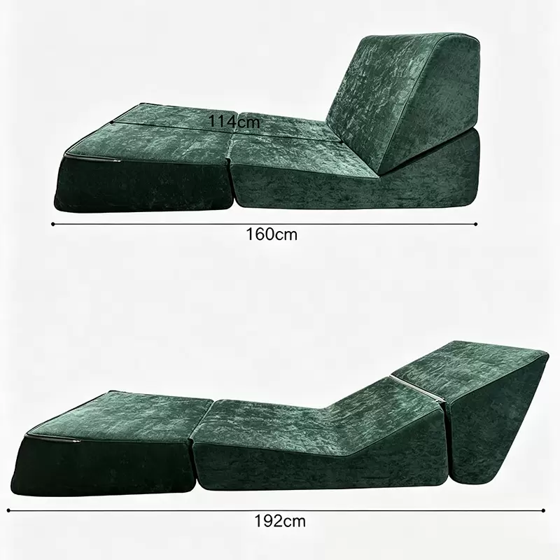 Multi-position Foldable Compression Sofa ☁️ Easily Convert To Sofa, Chaise & Daybed, Vacuum Packed In Carton K-04 - Image 7