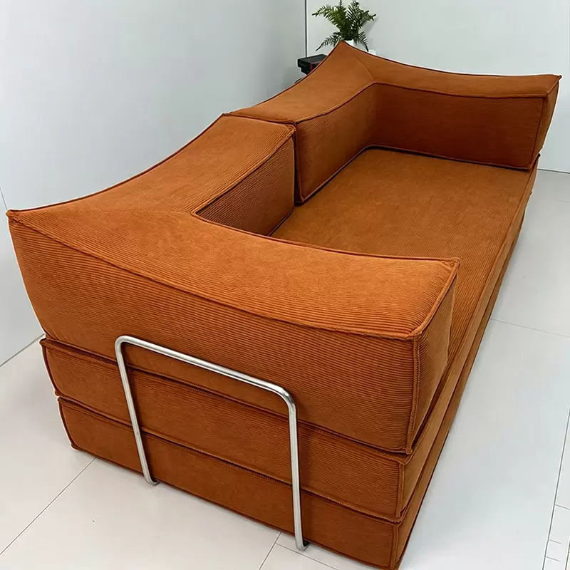 Minimalist Fabric Compression Sofa In Carton | Sofa In A Box, Perfect For Apartment & Studio K-09 - Image 5