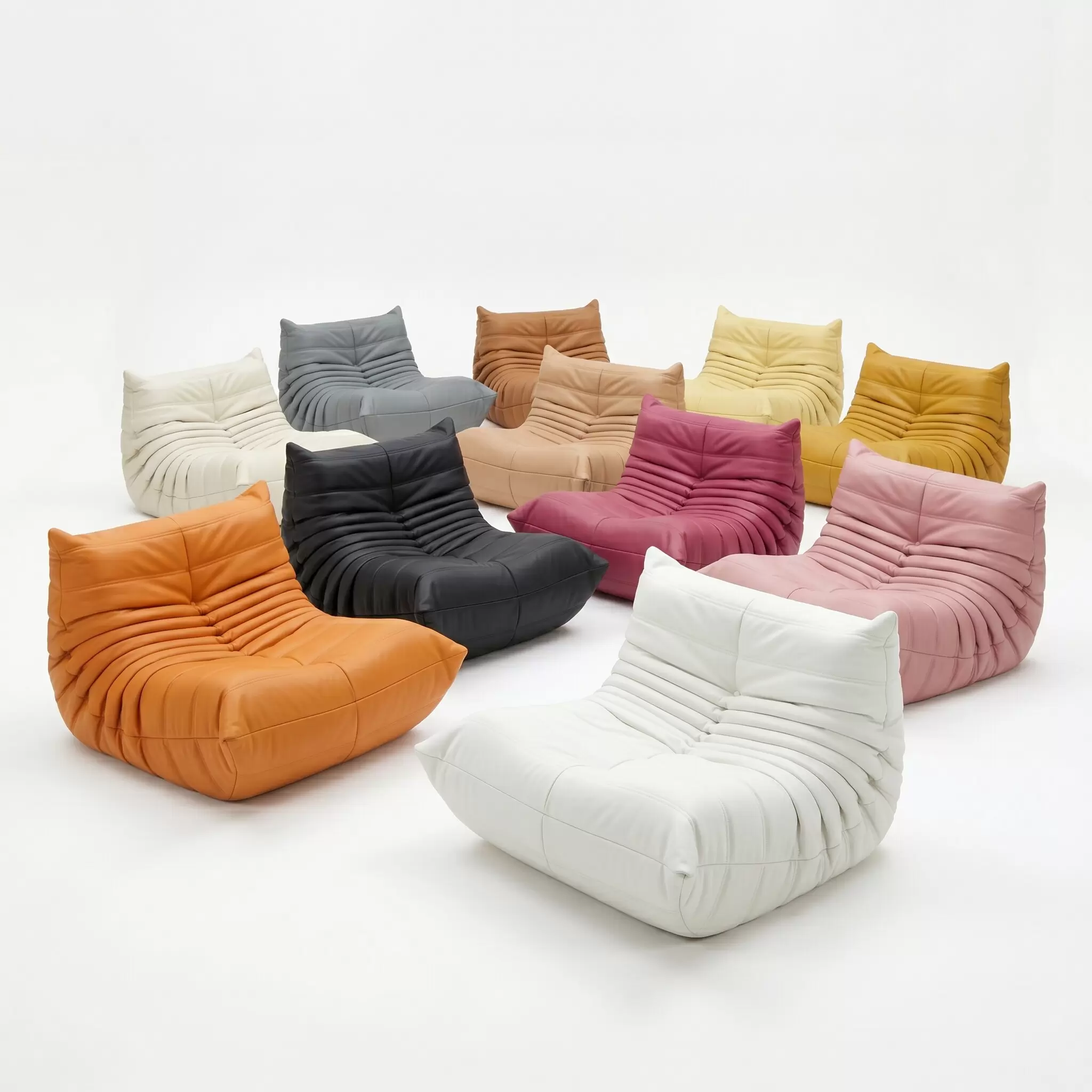 Minimalist Tofu Block Style Cloud Floor Sofa, Chunky Square Cube Leisure Lounge Chair K-01 - Image 14
