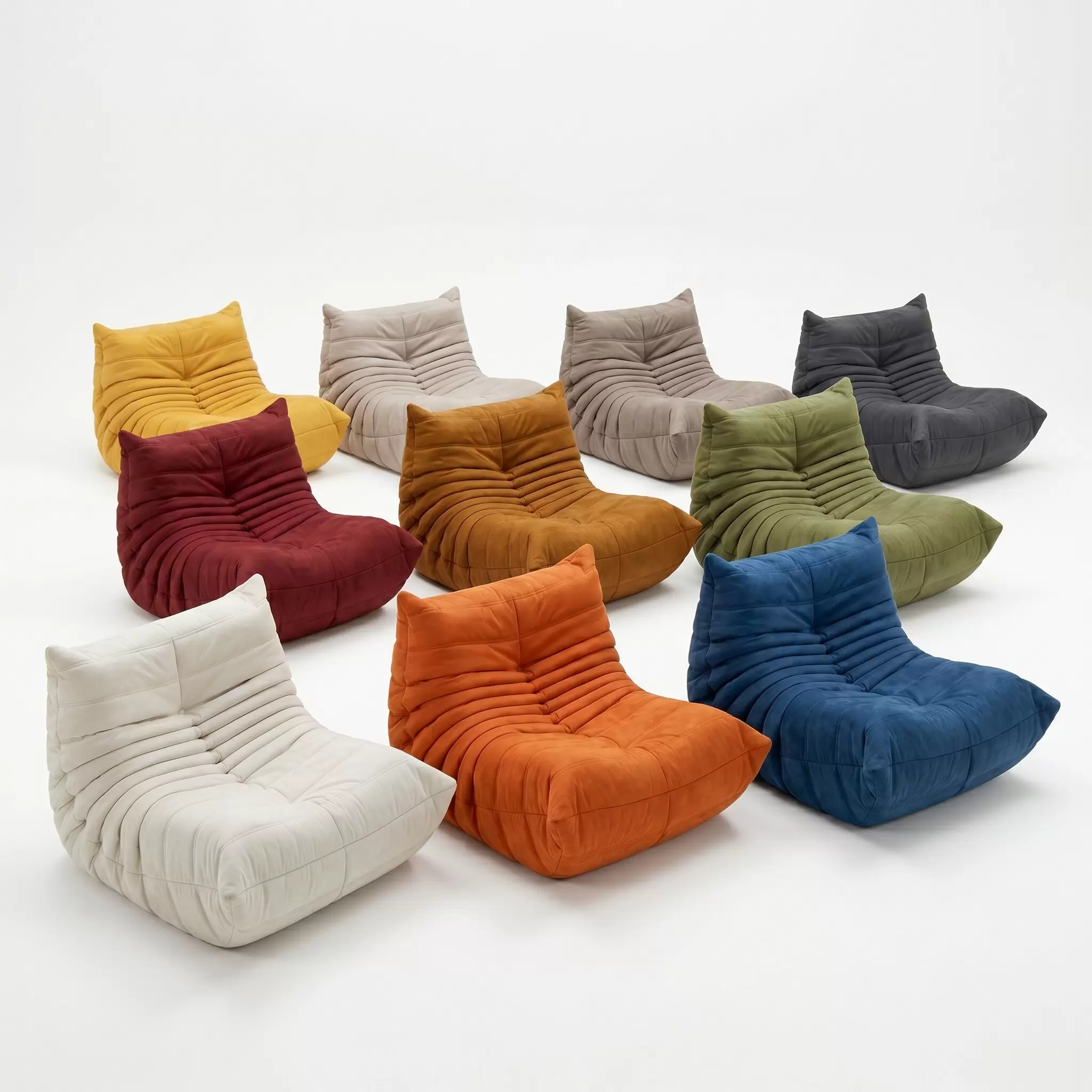 Minimalist Tofu Block Style Cloud Floor Sofa, Chunky Square Cube Leisure Lounge Chair K-01 - Image 15