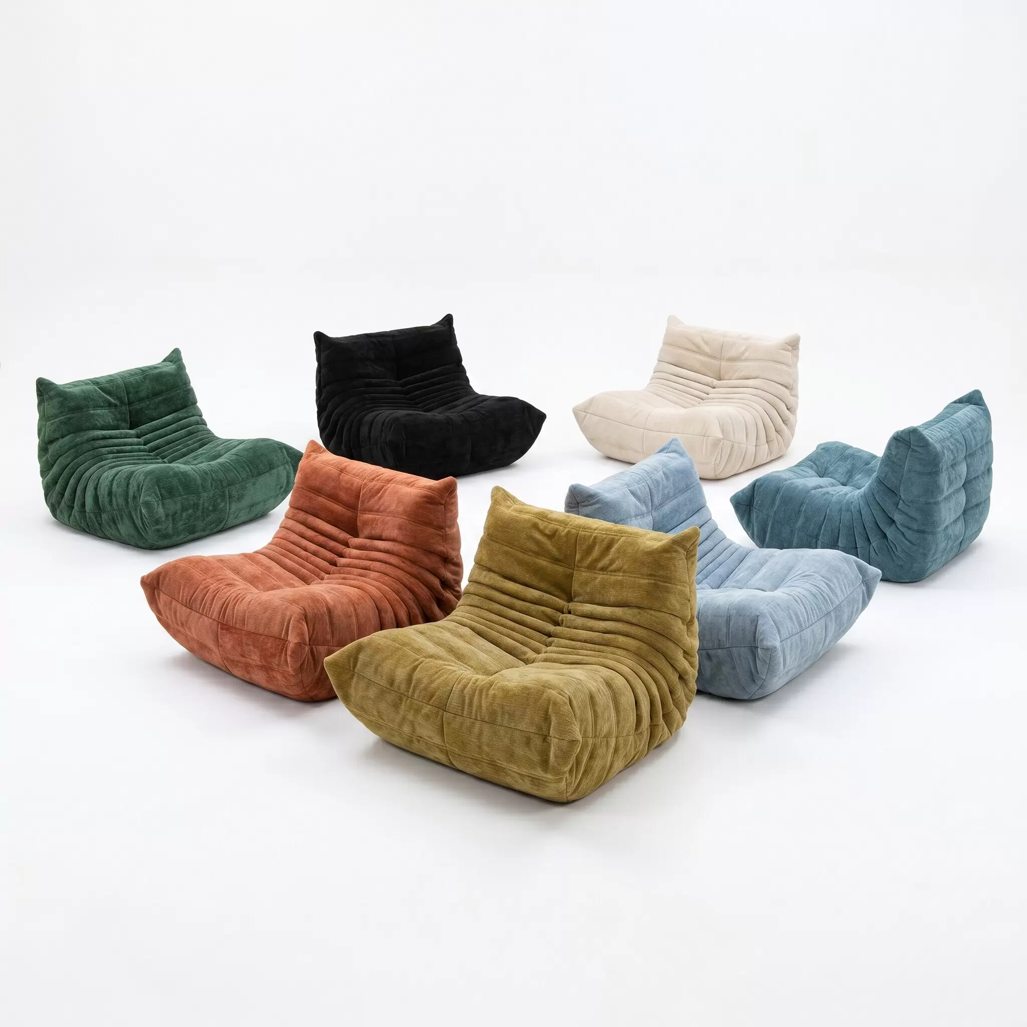 Minimalist Tofu Block Style Cloud Floor Sofa, Chunky Square Cube Leisure Lounge Chair K-01 - Image 16